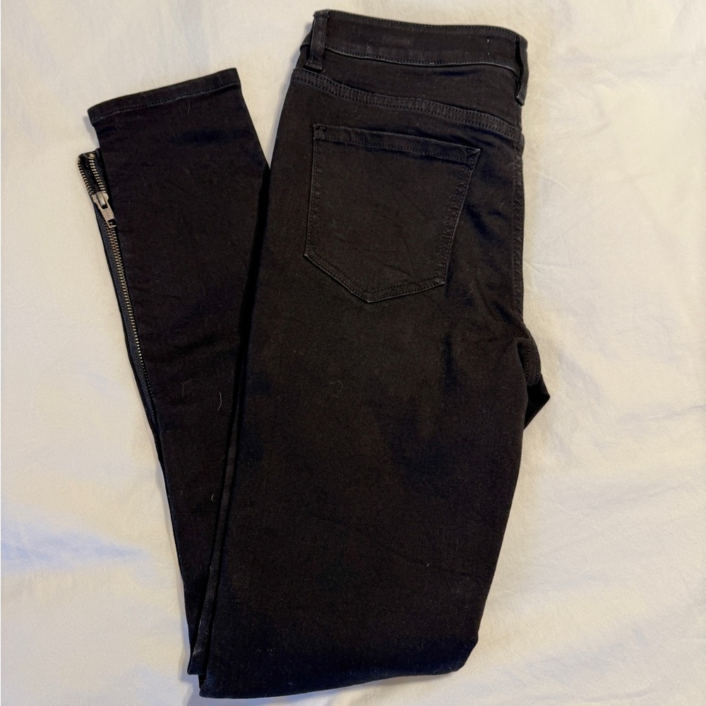 Moto Style Black Skinny